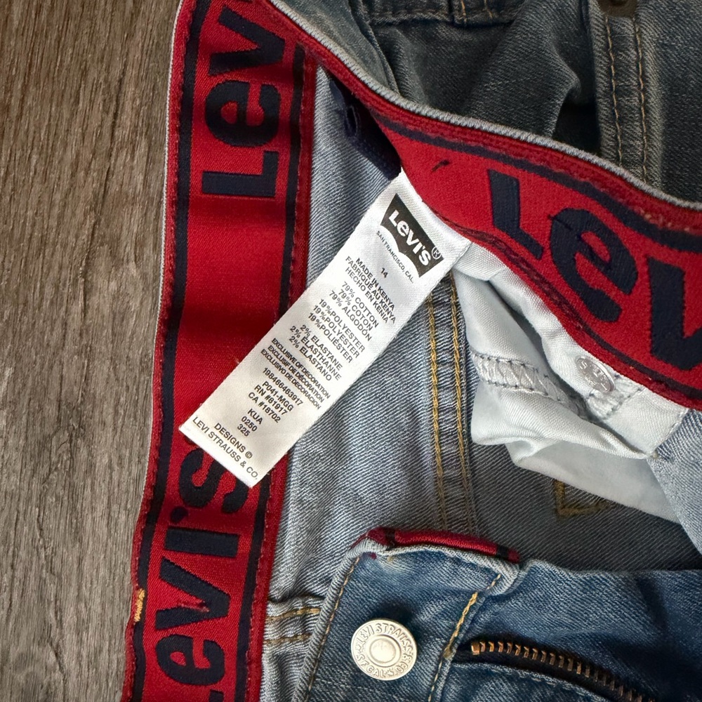Levi's Kids Blue Jeans with Red Accents
